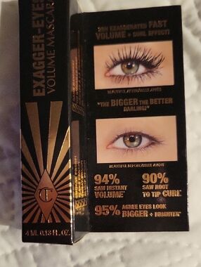 Diff Eyewear Black Mascara Tube with Gold Accents